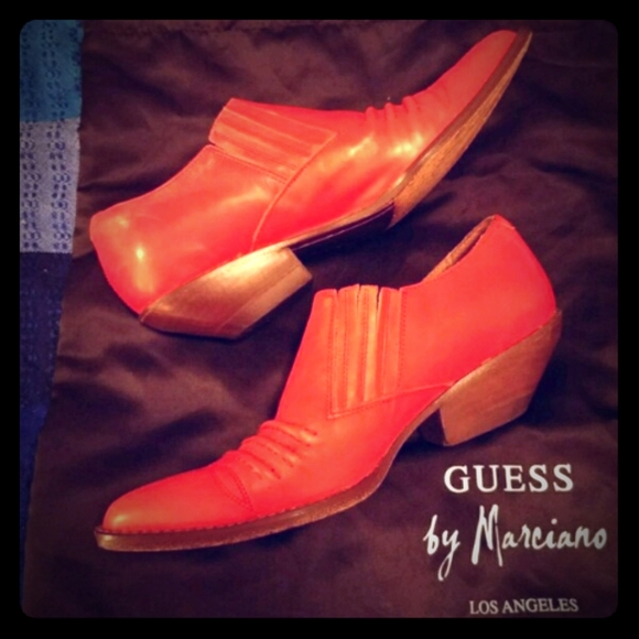 Guess by Marciano Shoes - 90's Red Hot Leather Guess Booties